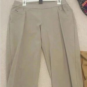 Slim-sation brand khaki color capri pants in size 14